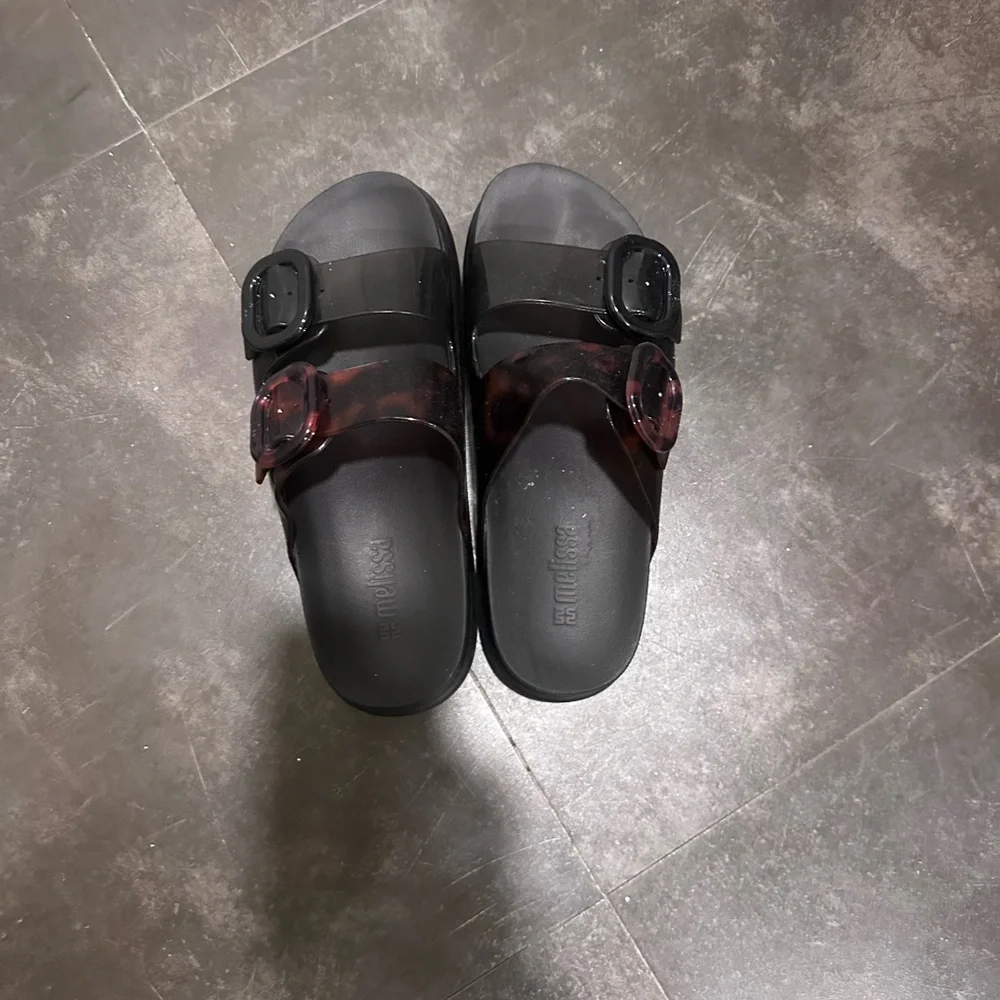 Melissa Black and Brown Platform Sandals - Picture 5 of 5